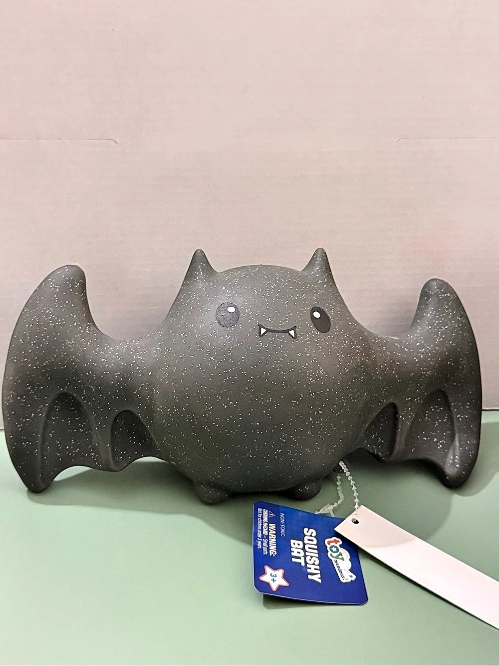 Toymendous Jumbo Squishy Bat Gray- New with Tag